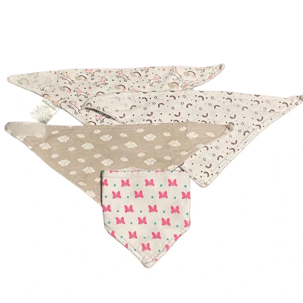 Infant / Baby Terry Cloth Bandana Bibs Set
